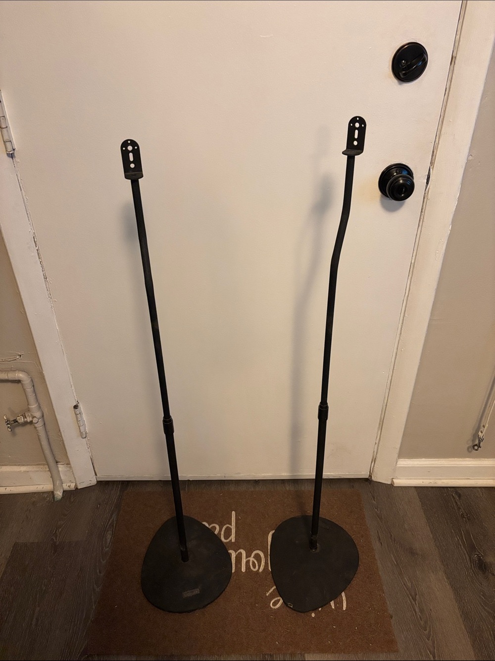 Adjustable Black Speaker Stands - Pair